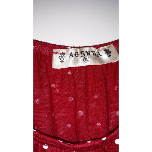 Deep Red Blouse - Picture 3 of 3